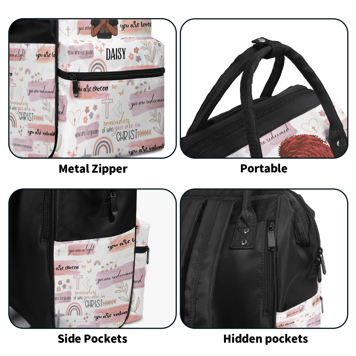 Reminders Of Who You Are In Christ - Personalized Duckbilled Backpack SBDBPLL2309L