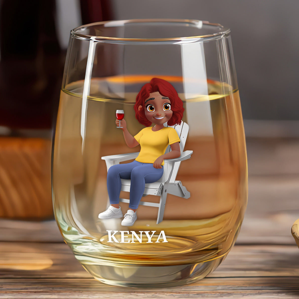 I Can Wine All I Want - Personalized Stemless Wine Glass