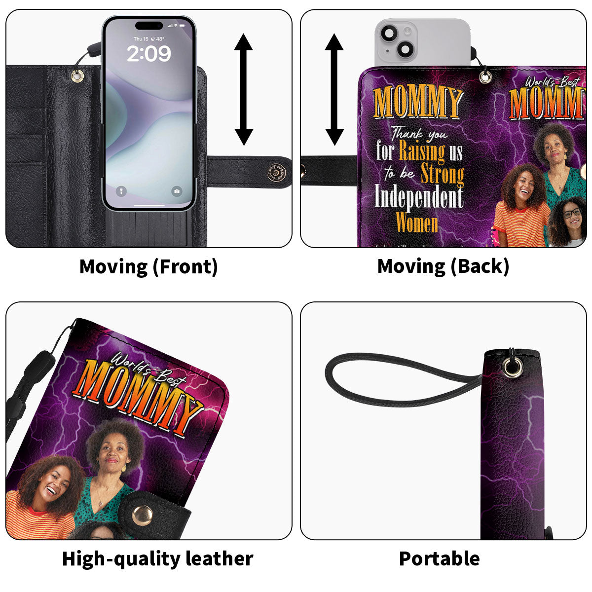 Mom Thank You For Raising Me - Personalized Wallet Case SBWACLT1933M