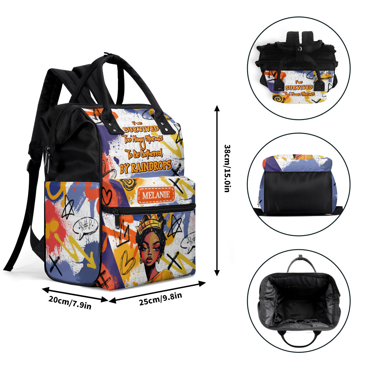 I Survived Too Many Storms - Personalized Duckbilled Backpack SBDBPLN2421M