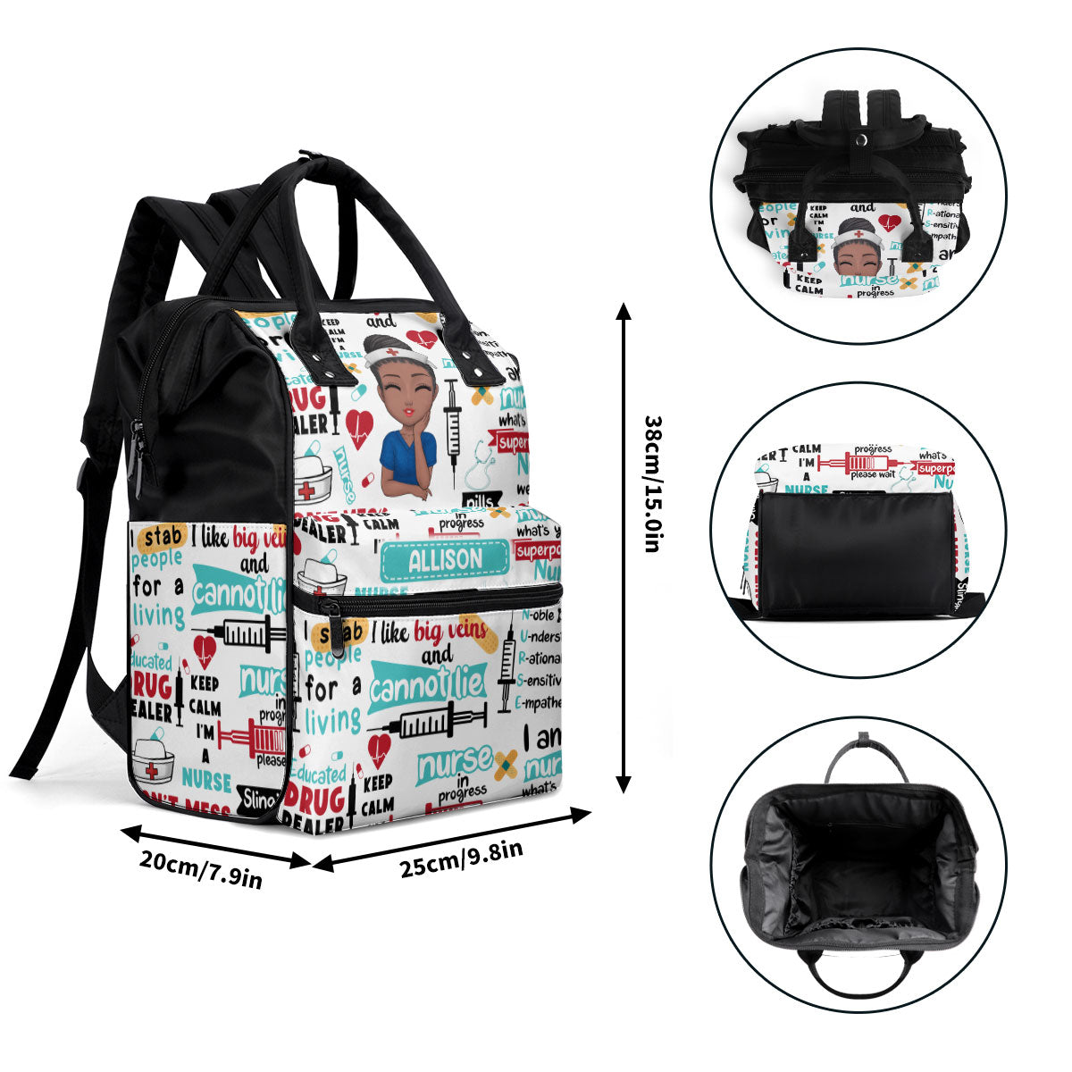 Nurse - Personalized Duckbilled Backpack SBDBPLN1590D