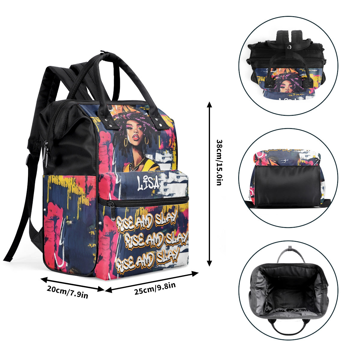 Rise And Slay - Personalized Duckbilled Backpack SBDBPLTN2401M