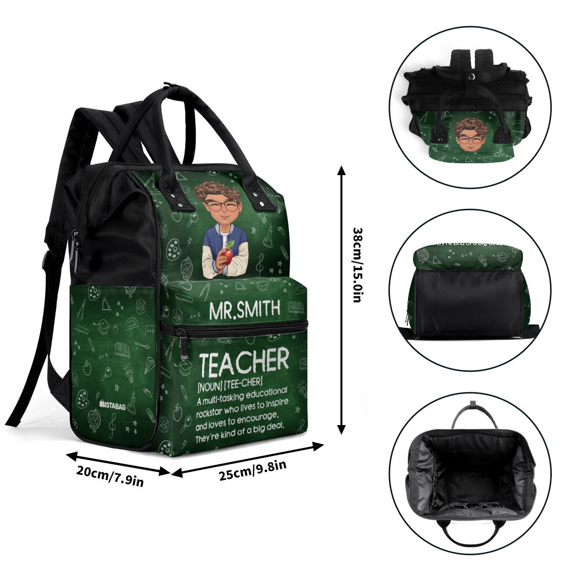 Teacher Definition - Personalized Duckbilled Backpack SBDBPLN1739