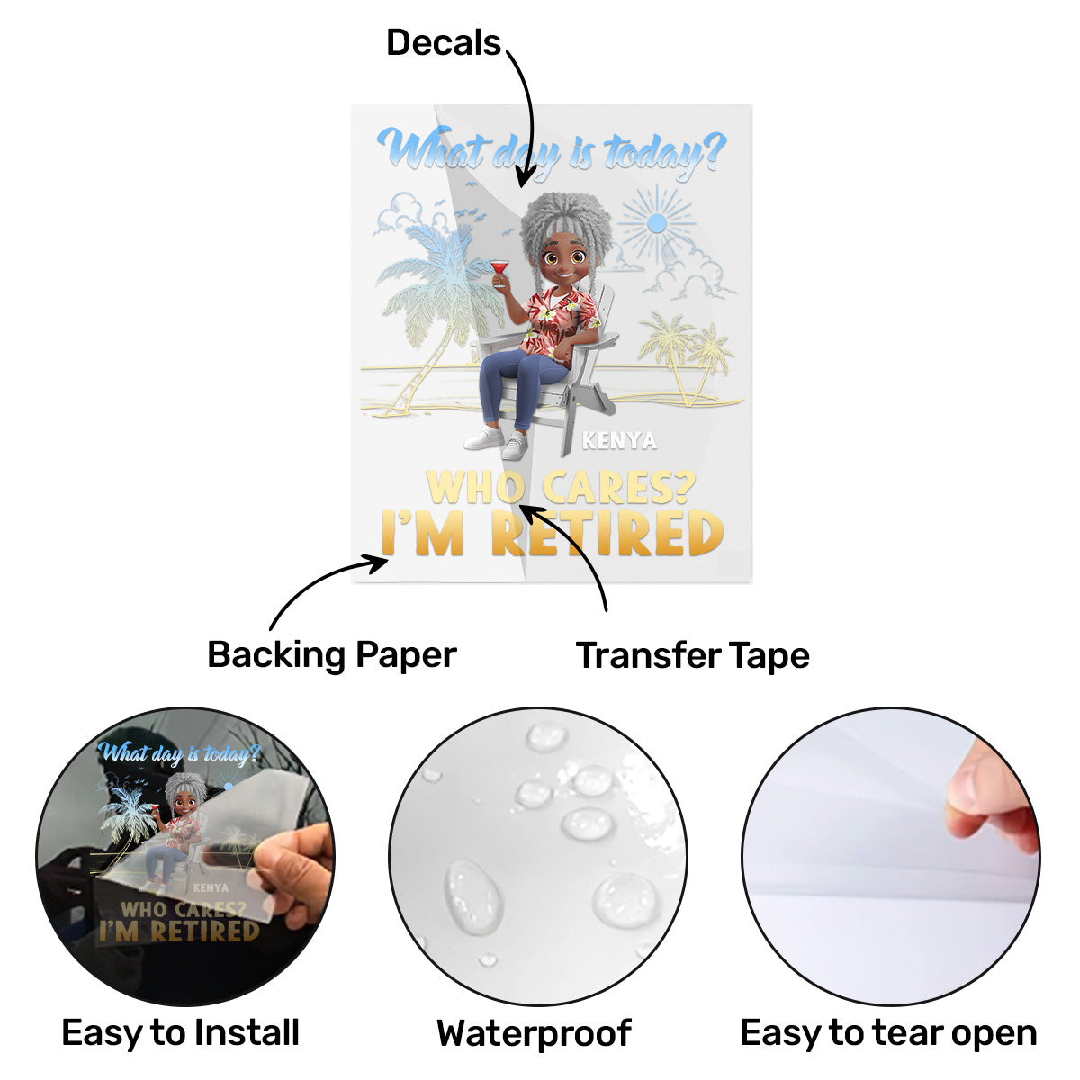 What Day Is Today - Personalized Sticker
