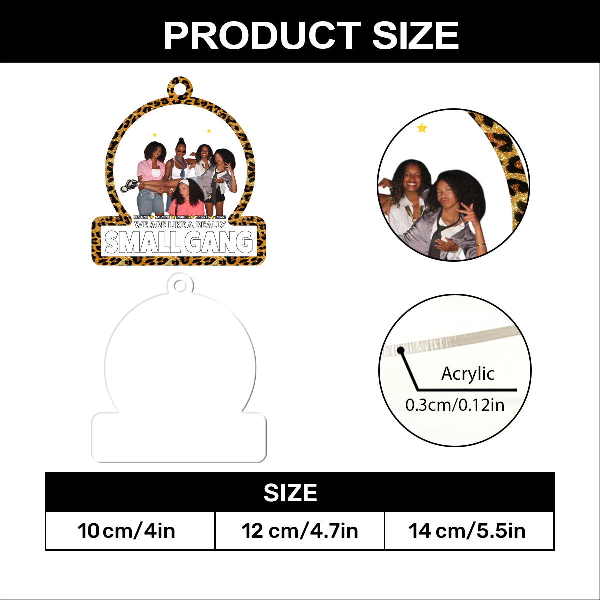 We Are More Than Friends - Personalized 1-Layer Acrylic Ornament