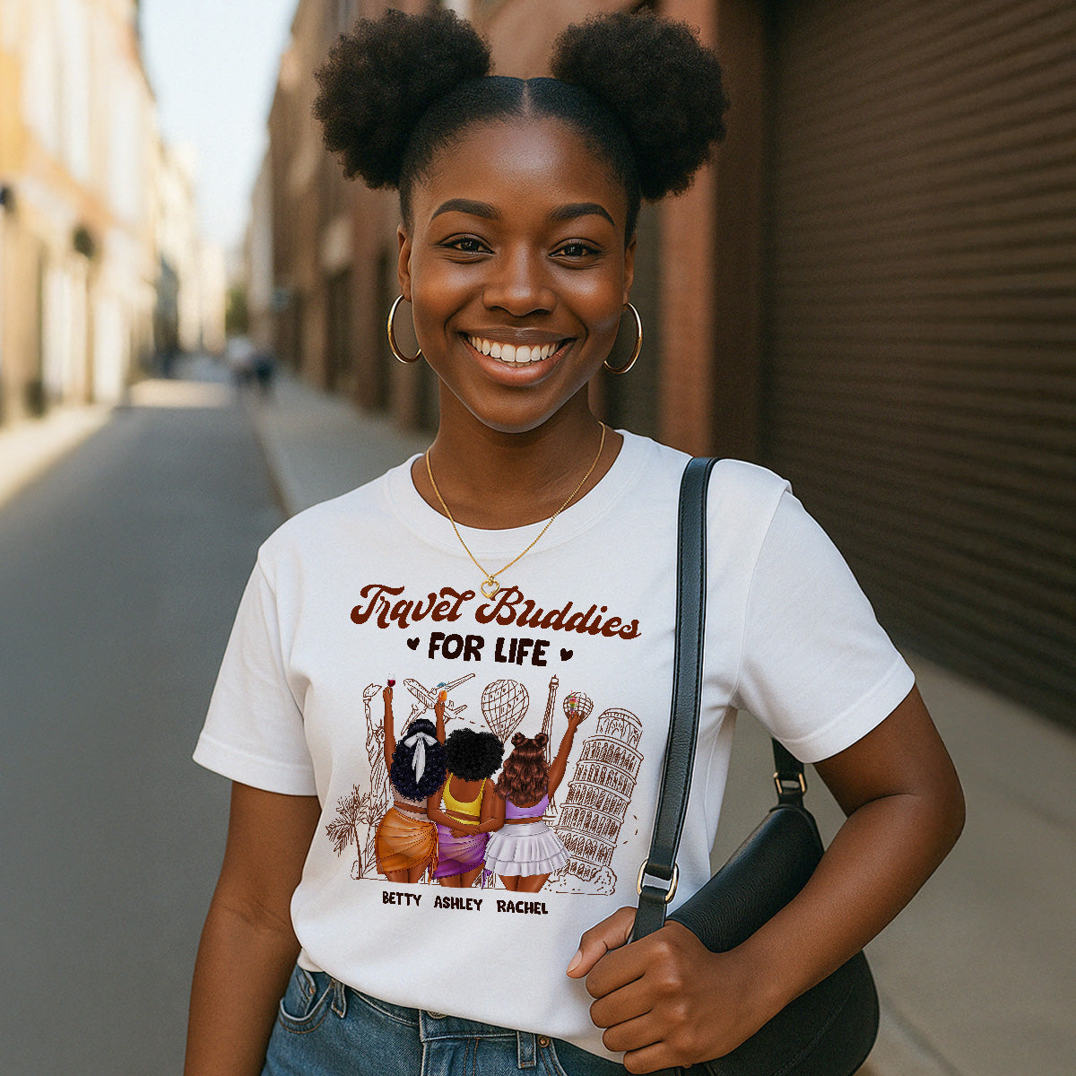 Travel Buddies For Life - Personalized 2D Unisex T-shirt