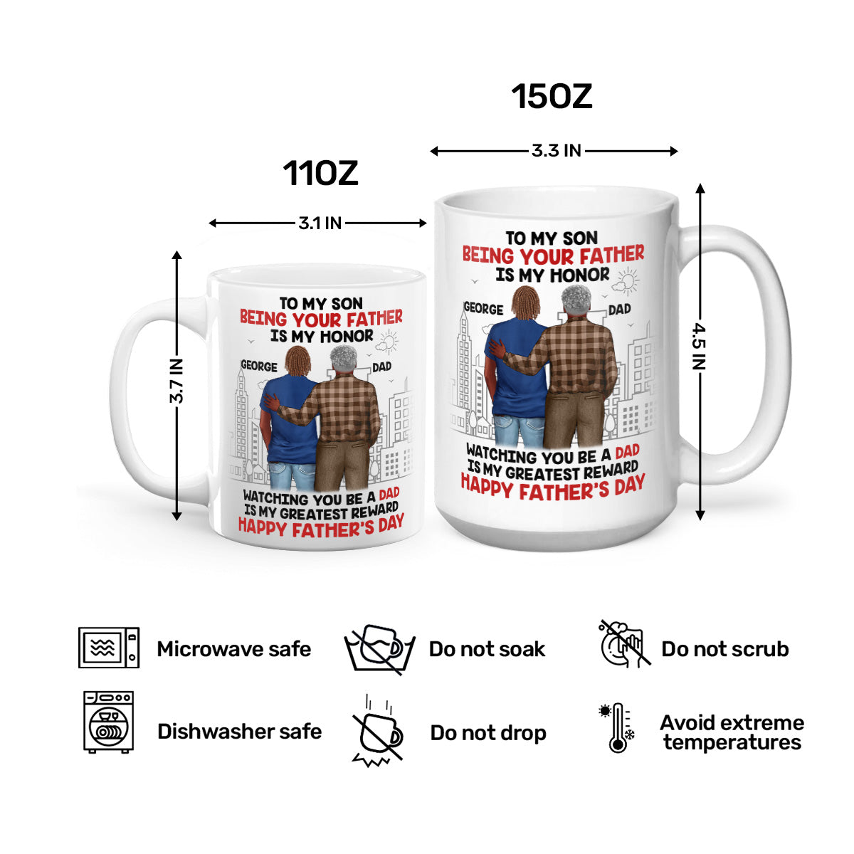 My Greatest Reward - Personalized Ceramic Coffee Mug
