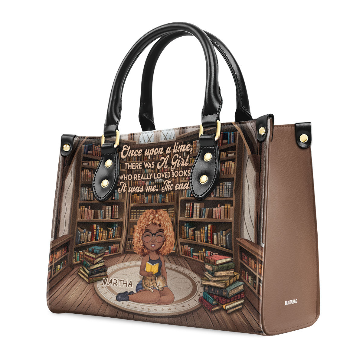 She Knows More Than She Says - Personalized Leather Handbag SBLHBLN971D
