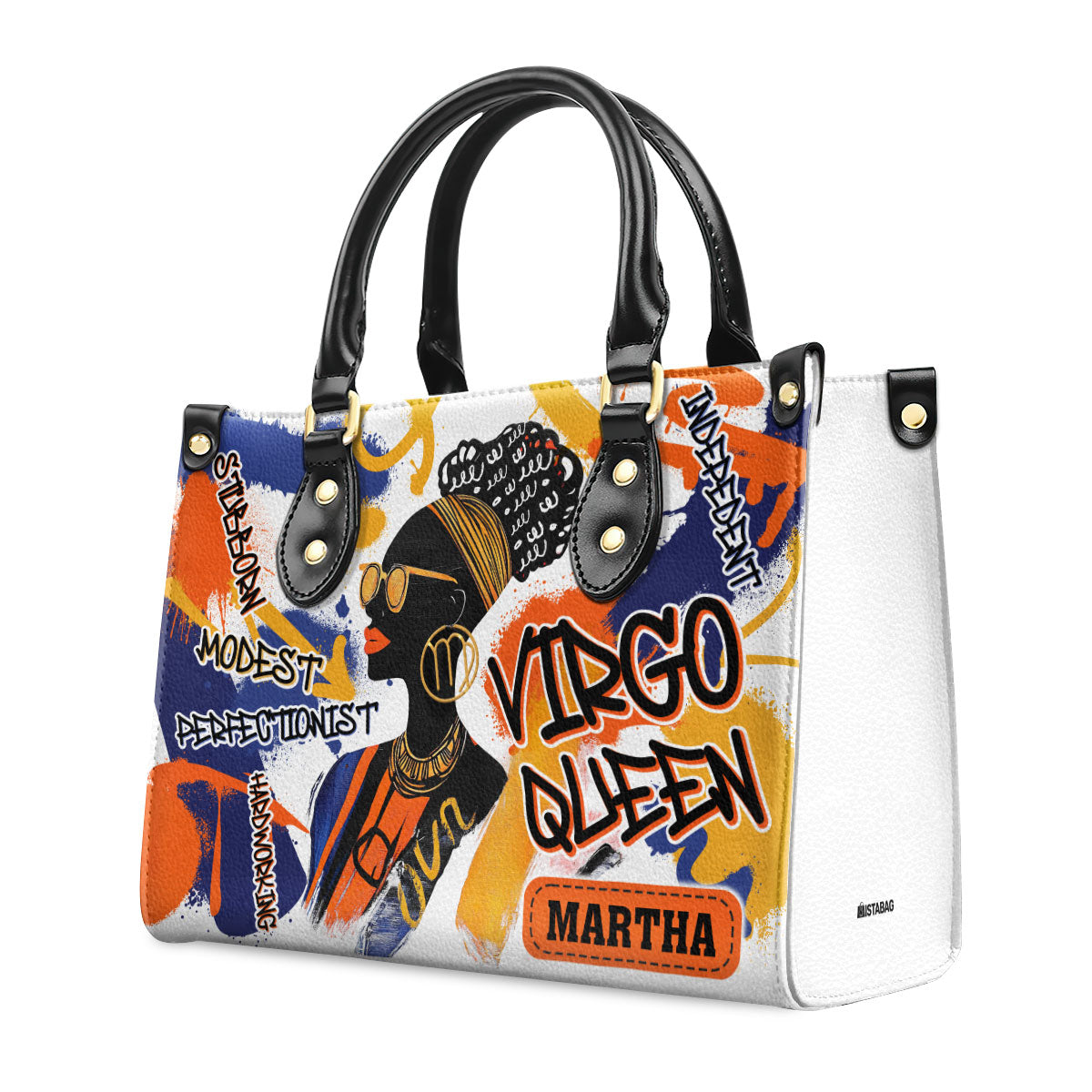 Zodiac Queen - Personalized Leather Handbag SBLHBLN1873L