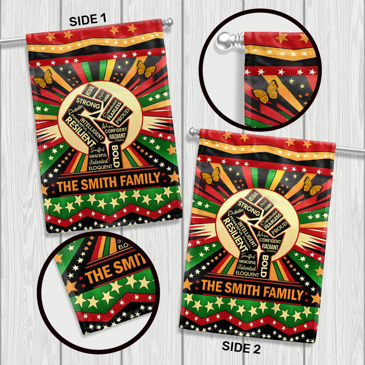 Juneteenth Spirit - Personalized Garden Flag