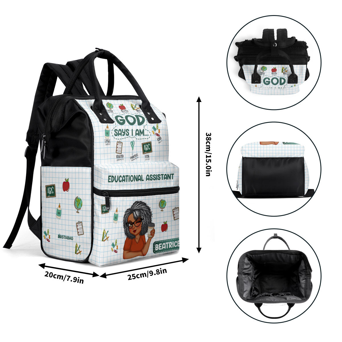 Teacher - Personalized Duckbilled Backpack SBDBPLN1646M