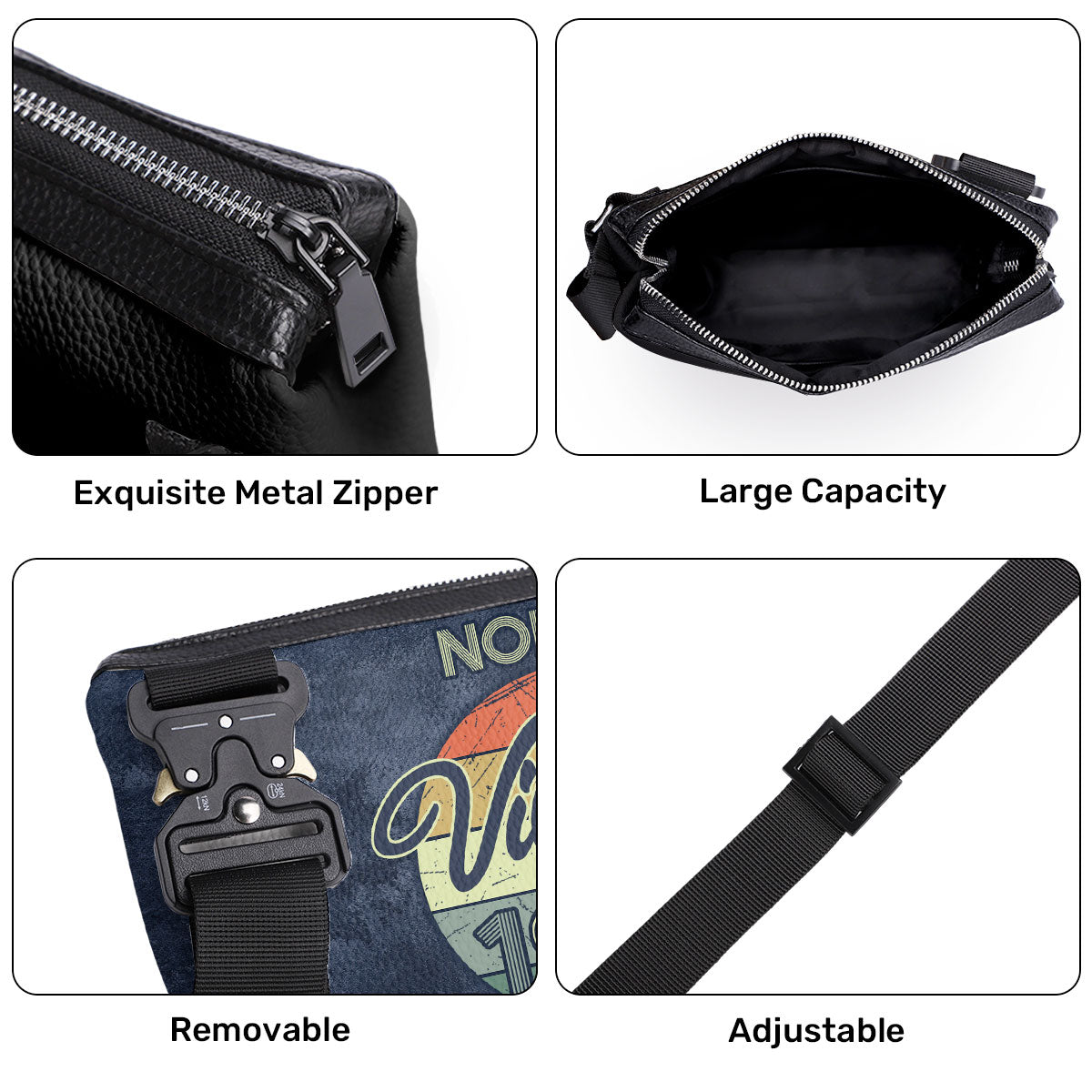 Vintage - Personalized Men Cross Body SBCBMN35
