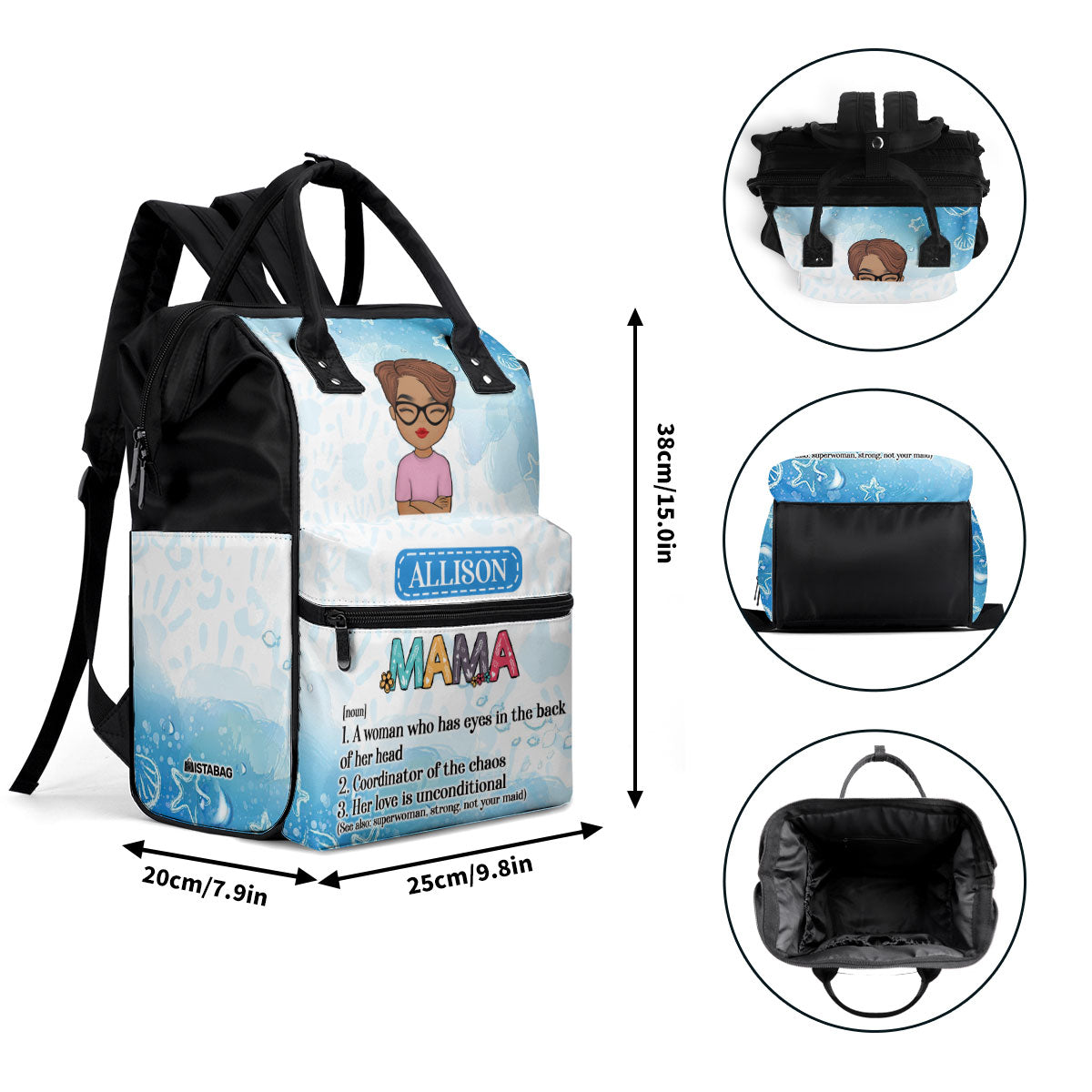 Mom Definition - Personalized Duckbilled Backpack SBDBPLN2416L