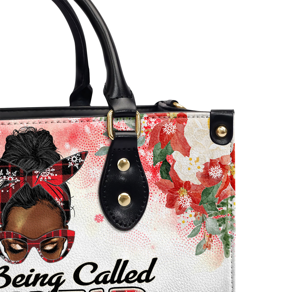 Love Being Called Autie/Mom/Grandma - Personalized Leather Handbag SBLHBLM2124L