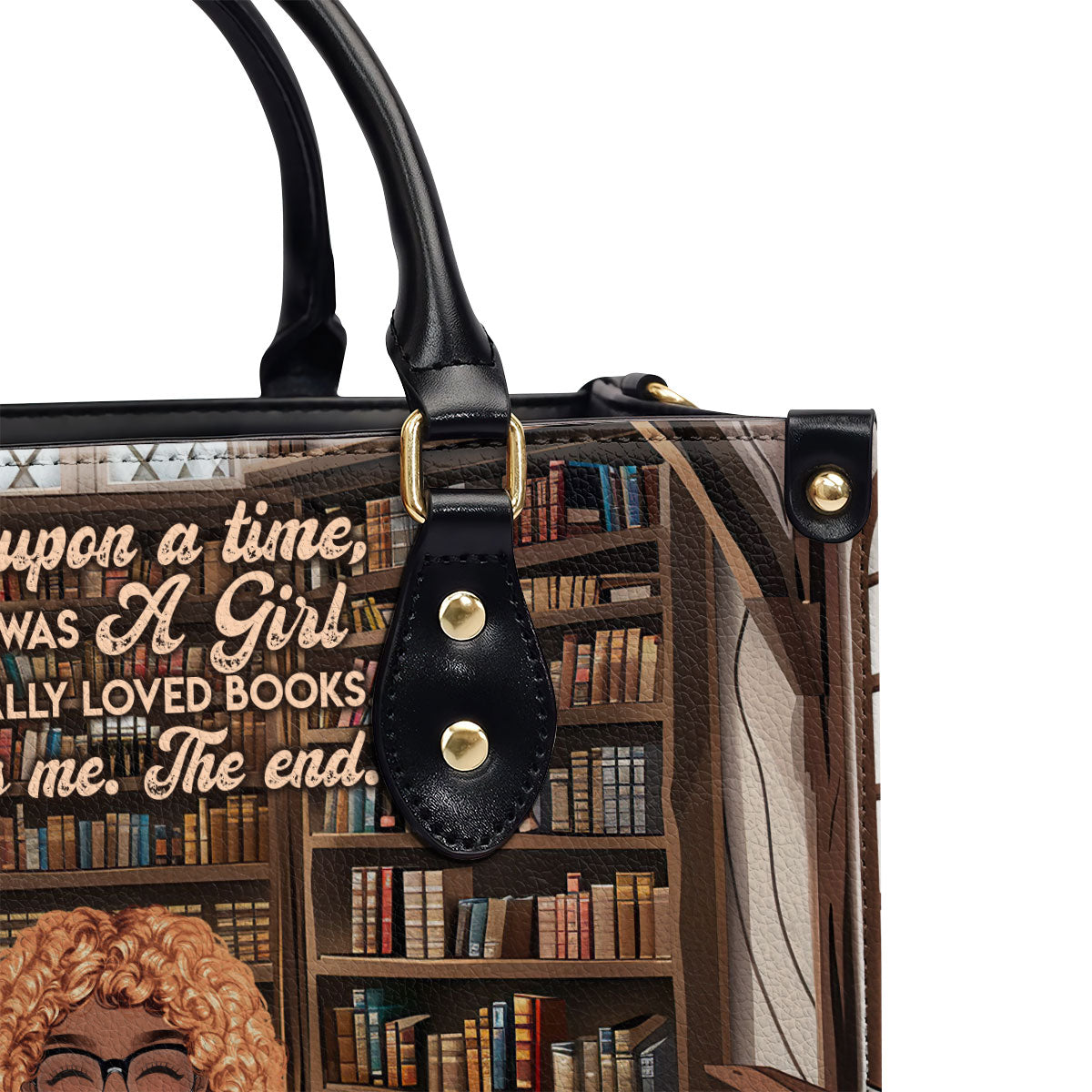 She Knows More Than She Says - Personalized Leather Handbag SBLHBLN971D