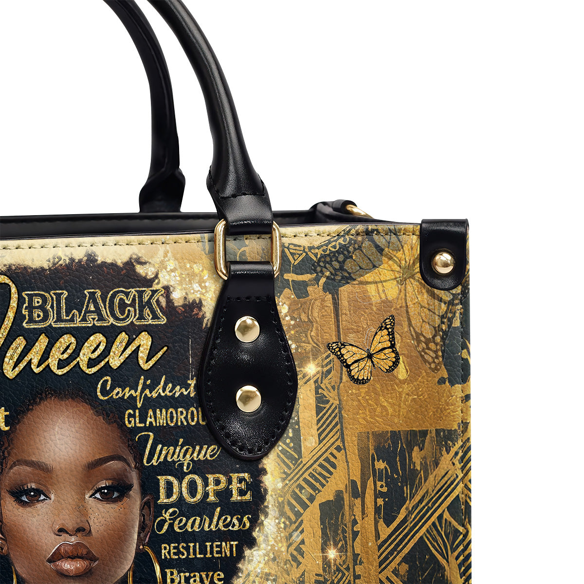 Africa Sunflower - Personalized Leather Handbag