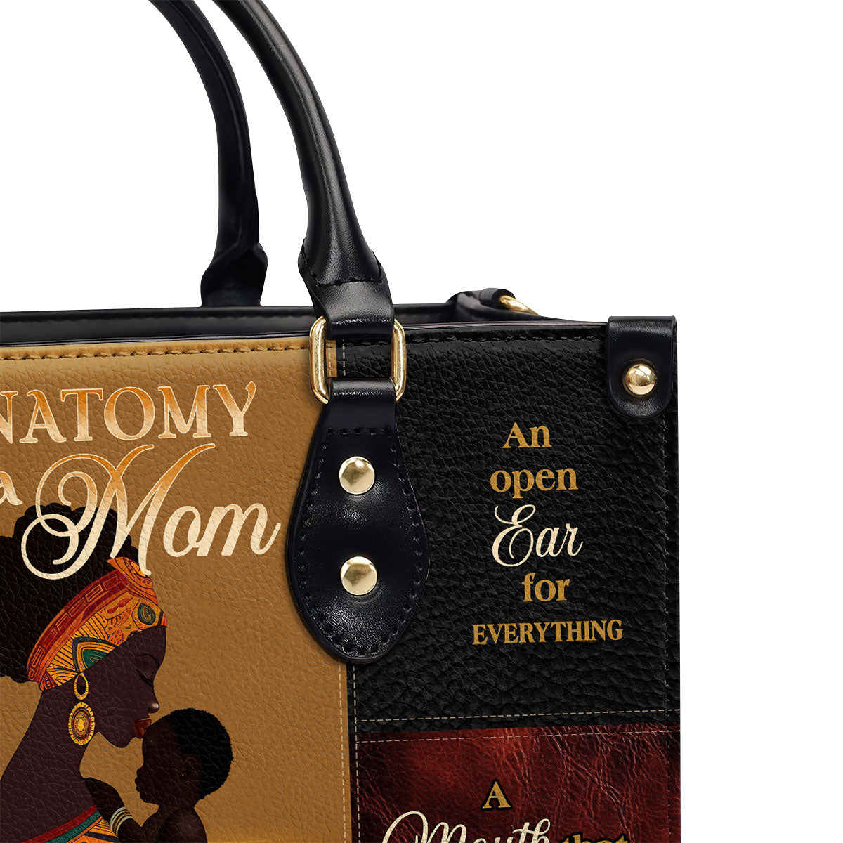 Anatomy Of A Mom - Personalized Leather Handbag MB63A