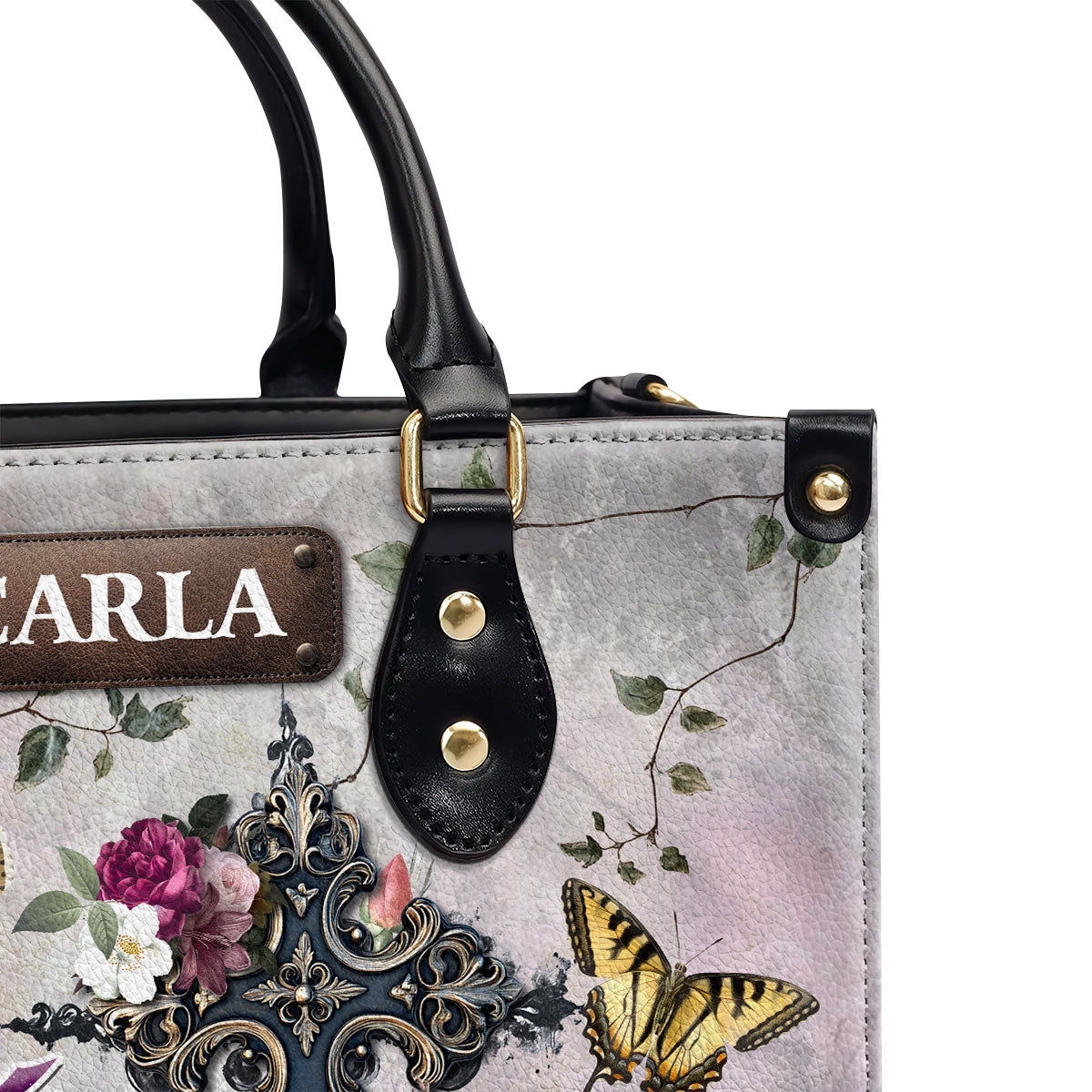 Jesus The Way The Truth The Life - Personalized Leather Handbag SBLHBLHA2310D