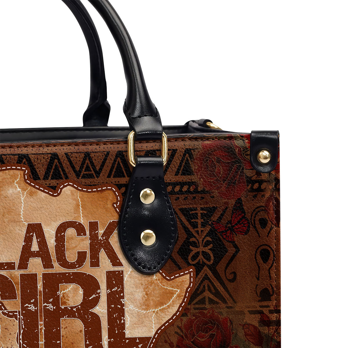 Black Girl Magic - Personalized Leather Handbag MB69