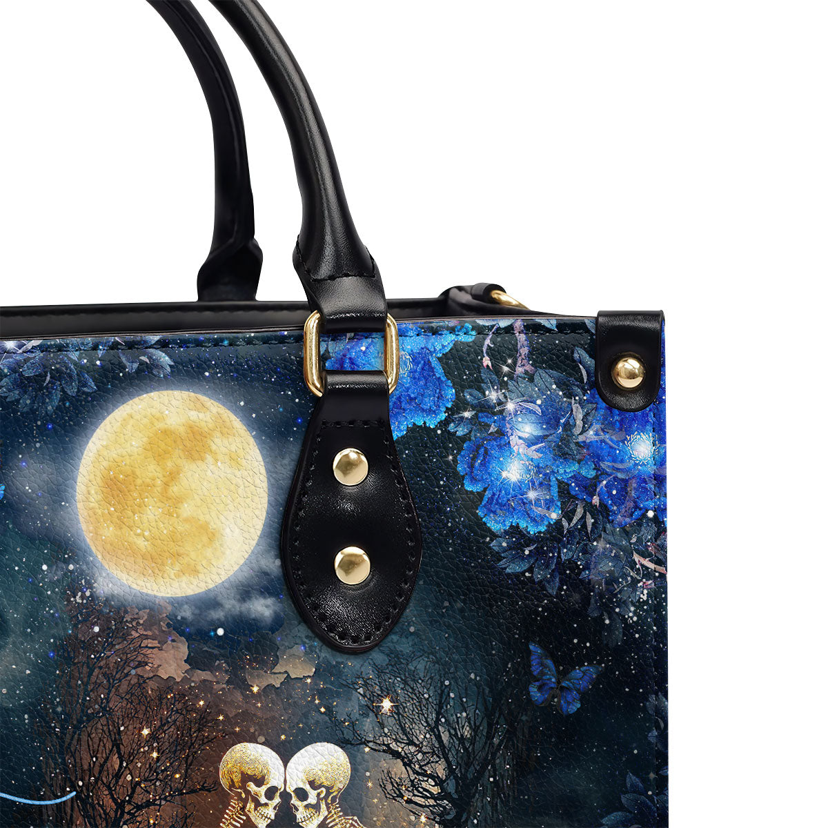 I Love You To The Moon And Back - Personalized Leather Handbag MB72