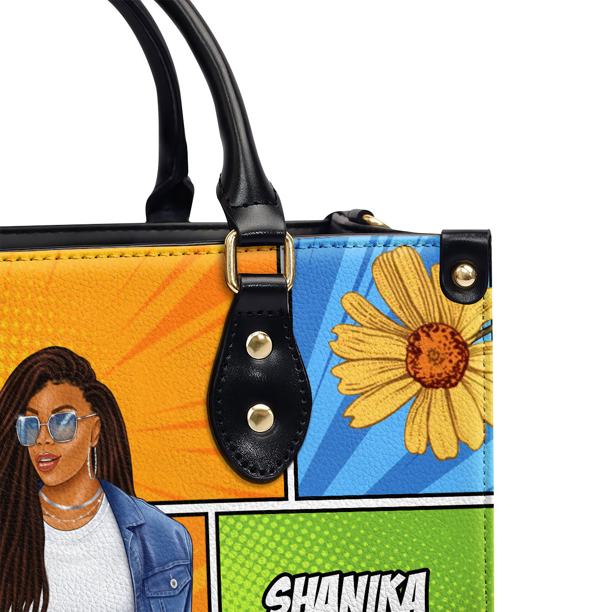 A Queen Was Born - Personalized Leather Handbag STB218