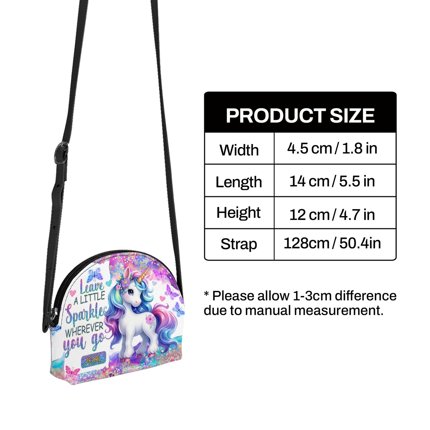 Leave A Little Sparkle Wherever You Go - Personalized Kid Shell Purse SBCHSBLN1223M
