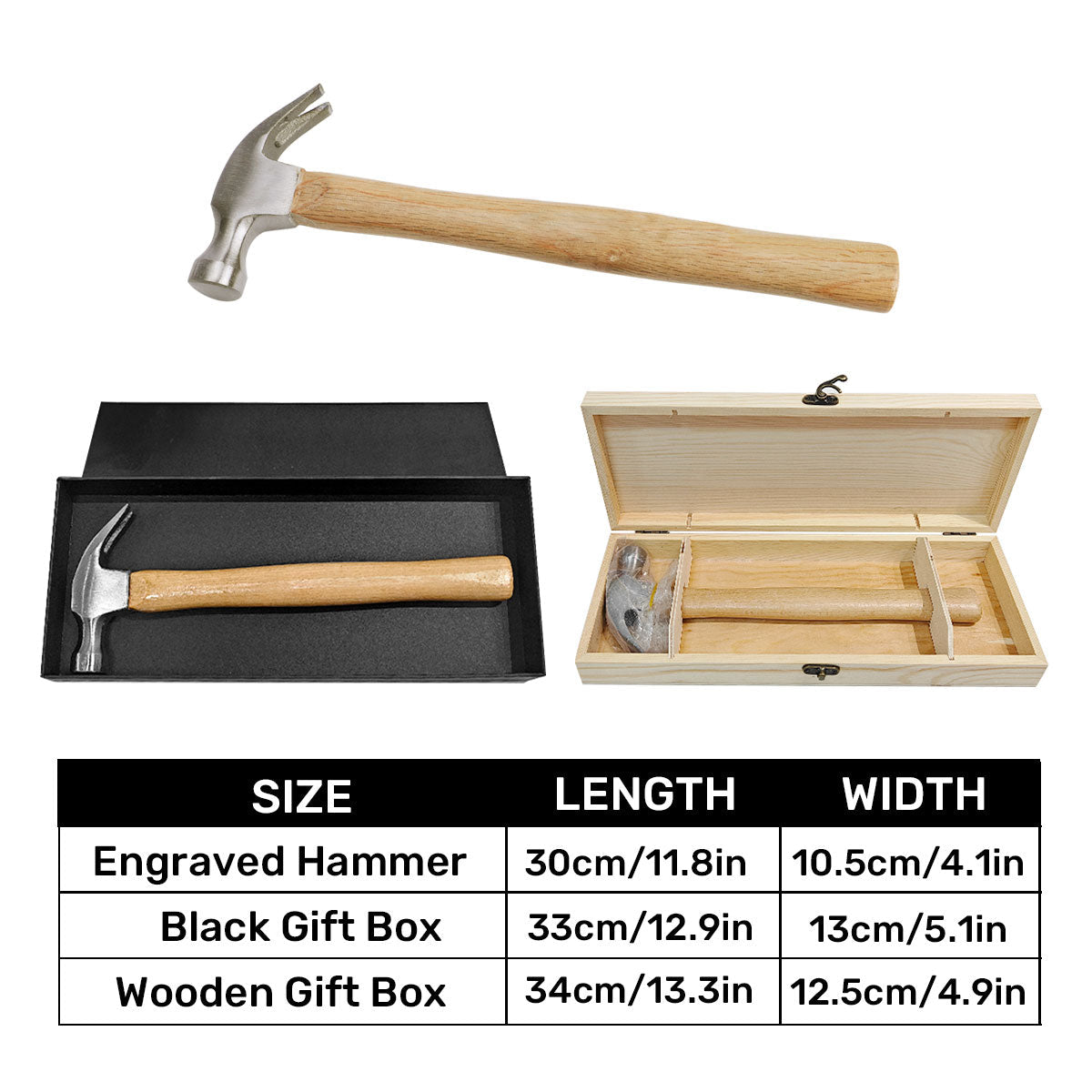 Nail It Like You Nail Me - Personalized Wooden Hammer