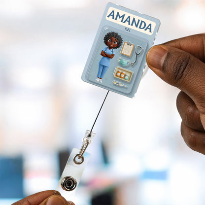 Nurse Life - Personalized Acrylic Badge Reel