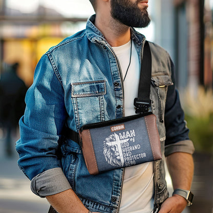 Man Of God - Personalized Men Cross Body SBMCBN37