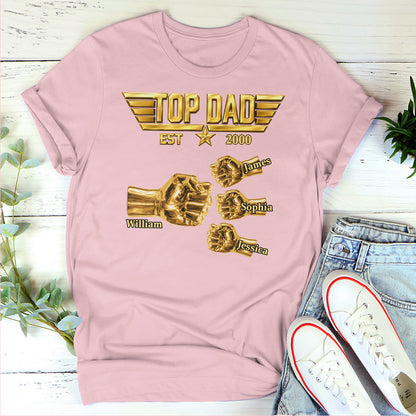 Top Dad - Personalized 2D Unisex T-shirt