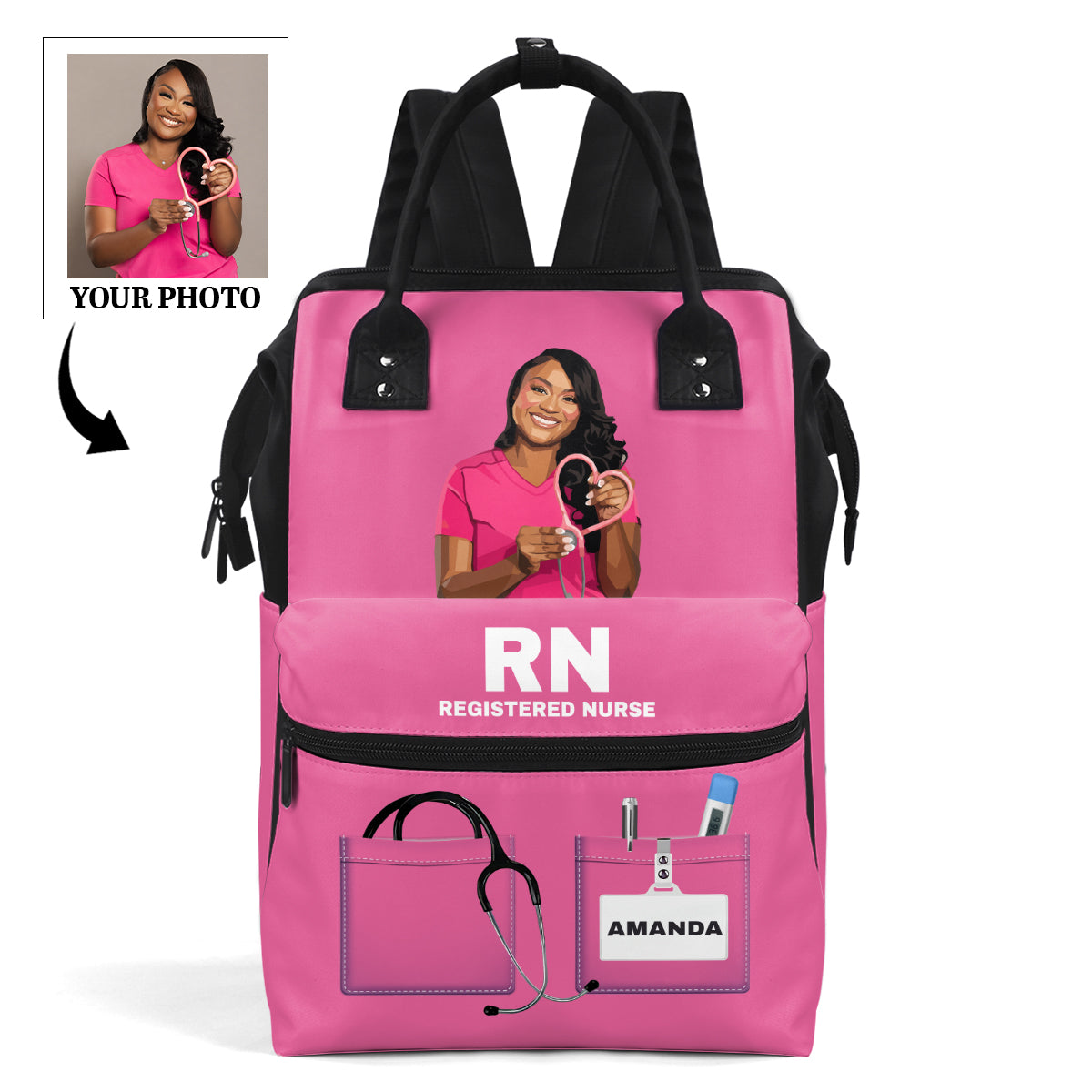 I'm A Nurse - Personalized Duckbilled Backpack