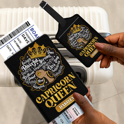 Zodiac Queen - Personalized Passport Cover