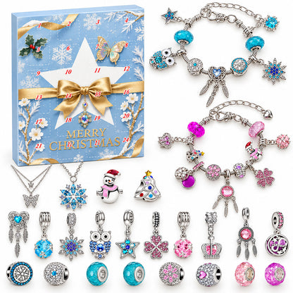 DIY Charm Bracelet Making Kit Gift For Family -  Advent Calendar With Charm