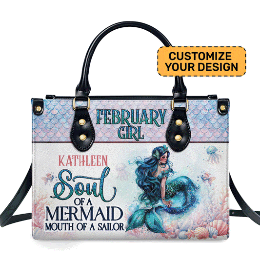 Mermaid - Personalized Leather Handbag MB94