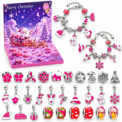 DIY Charm Bracelet Making Kit Gift For Family -  Advent Calendar With Charm