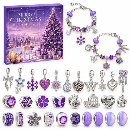 DIY Charm Bracelet Making Kit Gift For Family -  Advent Calendar With Charm