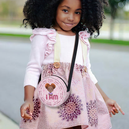 I Am - Personalized Kid Round Purse SBCRBLM1792L