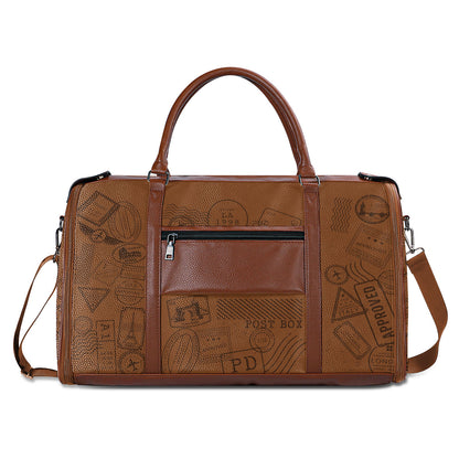 Travel Partners For Life - Personalized Leather Duffle Bag SBDBN48