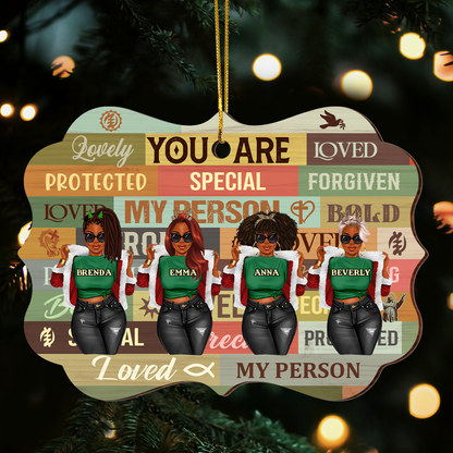 You Are - Personalized Custom Shape Wood Ornament Cutout & Print 2 Sides