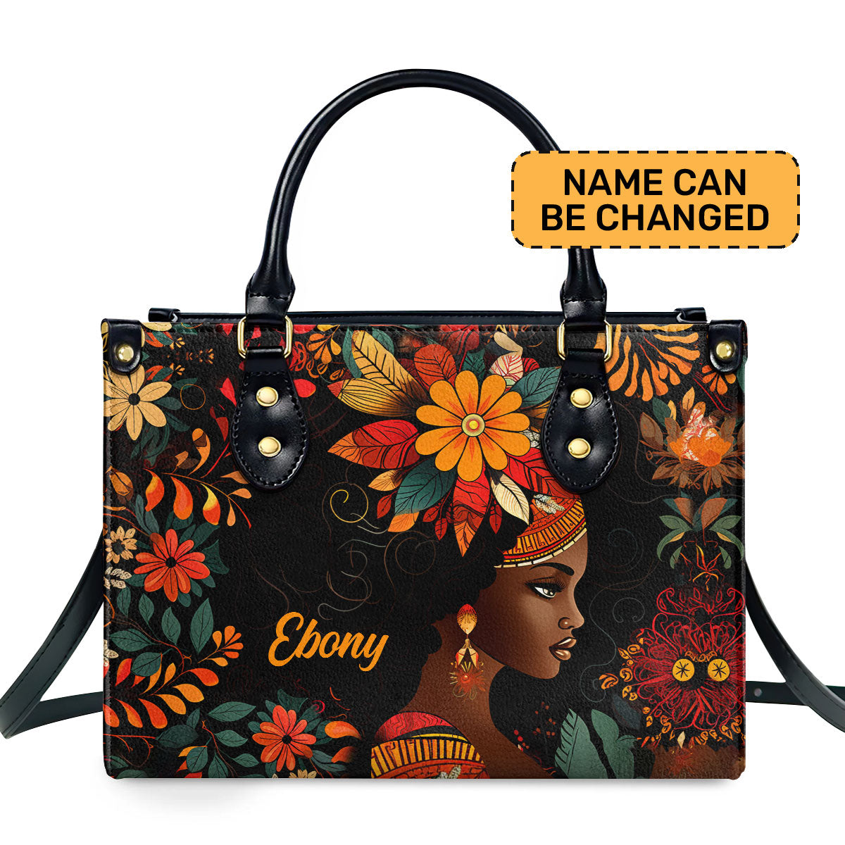 BlackBohemian - Personalized Leather Handbag SB104