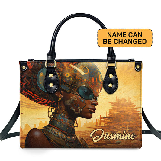 Afrofuturism05 - Personalized Leather Handbag SB115