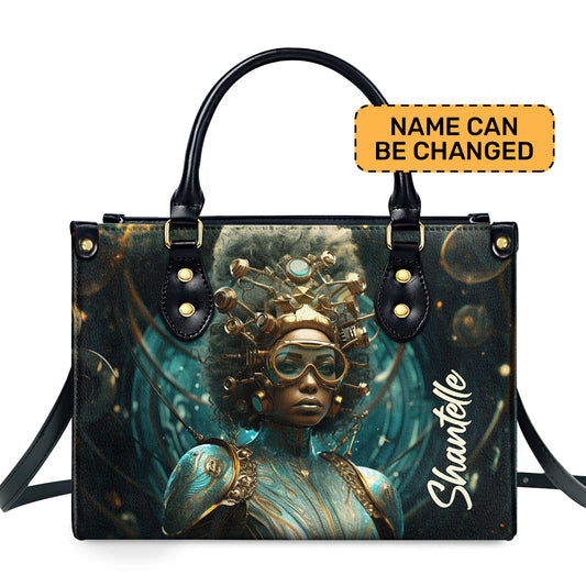 Afrofuturism10 - Personalized Leather Handbag SB123