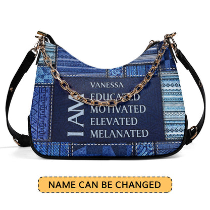 I Am - Personalized Chain Shoulder Bag SB28