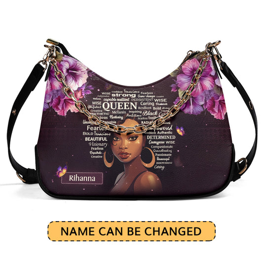 Black Queen - Personalized Chain Shoulder Bag SB37