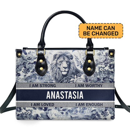 Lion - Four Seasons - Personalized Leather Handbag STB122