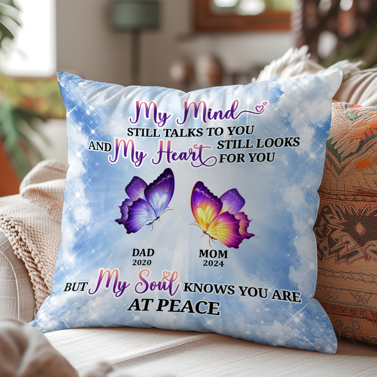 My Mind Still Talks To You - Personalized Pillow