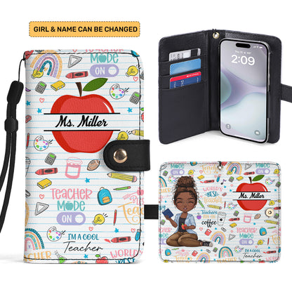 Teacher Mode On - Personalized Wallet Case SBWACLM1138D