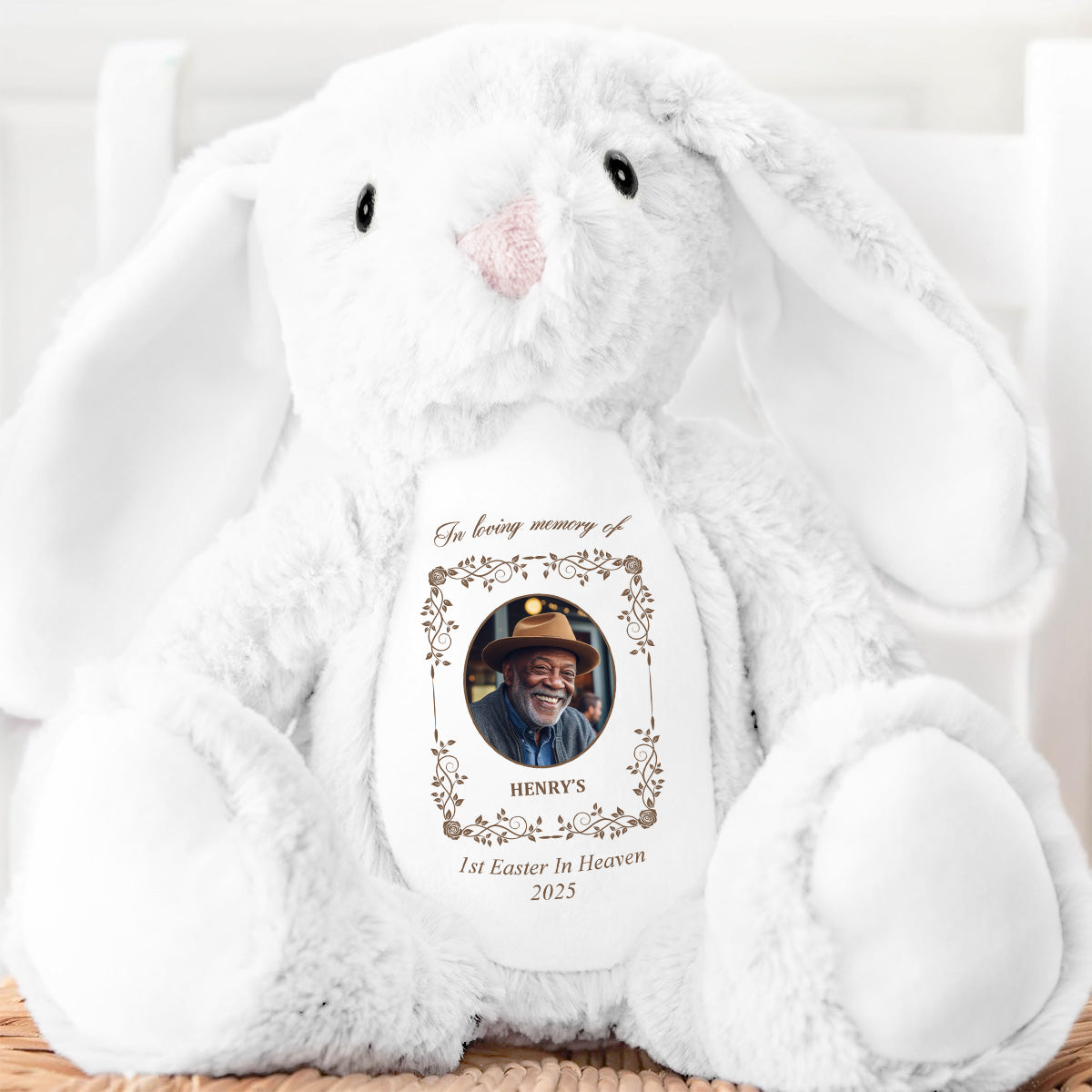 First Easter In Heaven - Personalized Stuffed Bunny