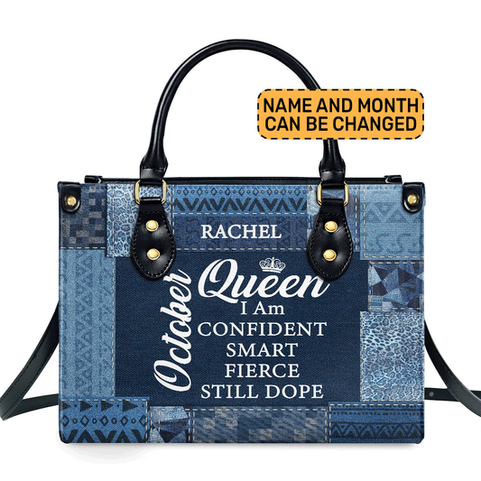 Queen - Personalized Leather Handbag SBN01