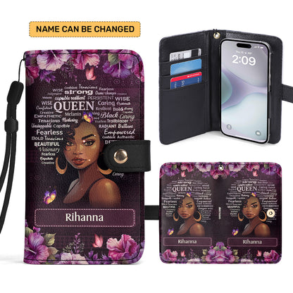 Black Queen - Personalized Wallet Case SBWACLM986L